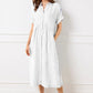 👗2026 Hot Sale🔥Striped Shirt Dress, Collar & Buttons | With Functional Pockets