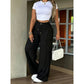 ⏳Last Day Sale Only ￡13.99!!👖💥Women's High-Waisted Straight Leg Trousers – Front seam & elastic back – Versatile, comfortable & perfect for office or casual wear ✨🌸