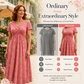 💃 2026 Summer Hot Sale • 70% OFF 🌿⏳  Women’s Chic V-Neck Floral Print Dress with Twist Waist