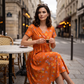 💃 2026 Summer Hot Sale • 70% OFF 🌿⏳  Women’s Chic V-Neck Floral Print Dress with Twist Waist