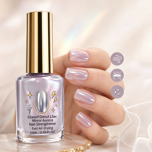 📢📢Limited Time Offer: Buy One, Get One Free! ⏰ Lilac Glossy Mirror Nail Polish