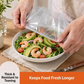 🔥LAST DAY SALE ONLY ￡6.99! 50%OFF 🎁300/500pcs Disposable Stretch Food Covers for Bowls & Plates
