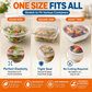 🔥LAST DAY SALE ONLY ￡6.99! 50%OFF 🎁300/500pcs Disposable Stretch Food Covers for Bowls & Plates