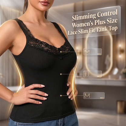 🔥Last Day Special Price ￡6.99!!📢Buy 2 Free Shipping💐Delicate Lace Trim Slim‑Fit Camisole