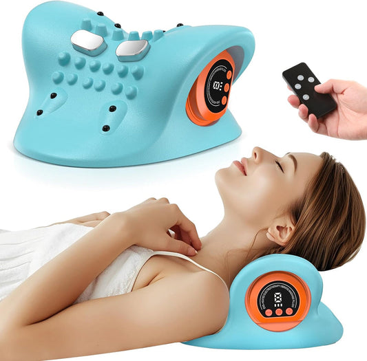 🔥 HOT SALE 50% OFF! 🎁 Smart EMS Neck & Cervical Massager – Wireless Remote & Deep Muscle Relief 💆‍♀️