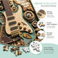 🔥 50% OFF! ✨ Creative Steampunk Guitar 3D Wooden Puzzle – DIY Mechanical Model & Assembly Toy 🎸