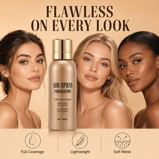🥳Last Day-50% OFF➡️Buy 1 Get 1 Free!!!✨Air Spray Foundation – flawless full coverage, waterproof & sweatproof. 💋💖