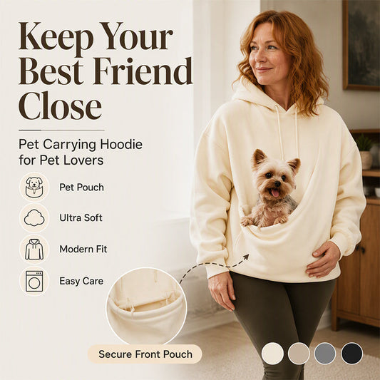 ✨ Save £29: Women's Pet Holder Winter Hoodie 🐶 [Cozy Fleece • Buy 2 Free Shipping 🎁]