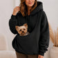 ✨ Save £29: Women's Pet Holder Winter Hoodie 🐶 [Cozy Fleece • Buy 2 Free Shipping 🎁]