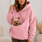 ✨ Save £29: Women's Pet Holder Winter Hoodie 🐶 [Cozy Fleece • Buy 2 Free Shipping 🎁]
