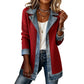 ⌛Limited Sale 50%🔥Women's Patchwork Denim Coat – Stretchy, Stylish & Comfortable ✨