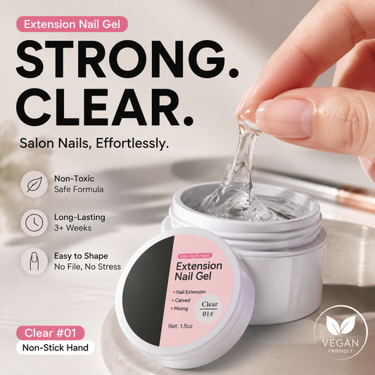 ⏳LIMITED TIME-JUST £8.99➡️BUY 1 GET 1 FREE !!💅 Solid Nail Extension Builder Gel – Non-Flowing Easy Application for Nail Art ✨