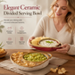 💖Black Friday Mega Deal – 50% off!💖50K+ Sold! 🤩🍽️Retro Ceramic Divided Baking Dish with Single Handle