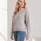 🌸Last day of the event——Hot Sale 50% OFF！！！💖Women's Mock Neck Lace Trim Knit Sweater