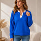 🌸Last day of the event——Hot Sale 50% OFF！！！💖Women's Mock Neck Lace Trim Knit Sweater