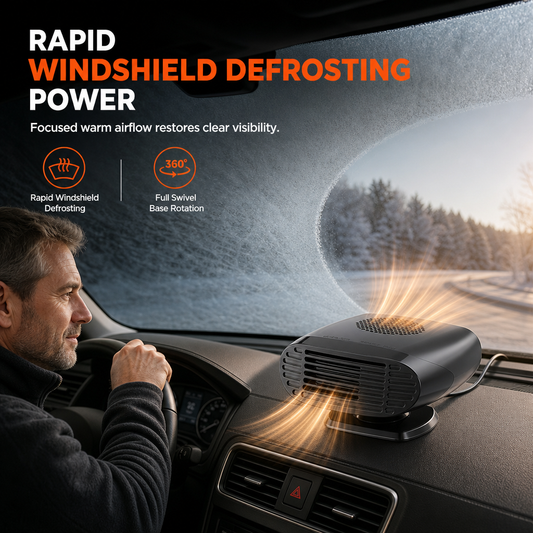 💥Last Day!!!➡️Big Sale-60% OFF Only 12.99🔥Car Heater & Windshield Defroster Fan