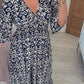 🔥Hot Sale 50% OFF 💞 Bohemian Casual Print V-Neck Long Dress