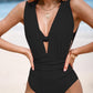 🏖️Last Day Special Sale 50% OFF🩱Women's Underwire Tummy Control One Piece Halter Plunging Neck Swimsuit